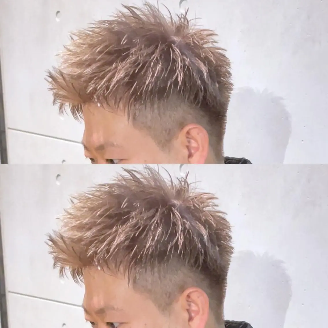 ショート カラー メンズ ベージュカラー カット ヘアカラー メンズヘア特化 崎田 成人のヘアスタイル