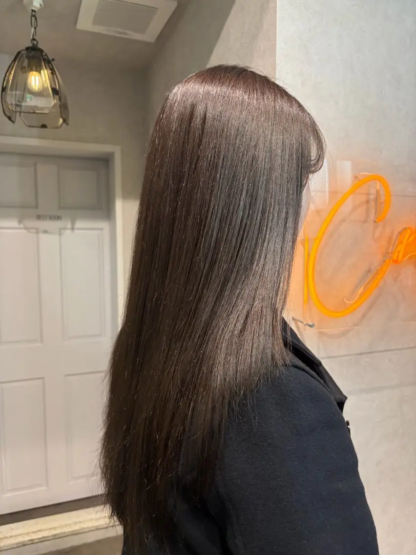 ロング カラー ヘアカラー 透明感カラー🫧🎀 まりなのマツエク・マツパデザイン