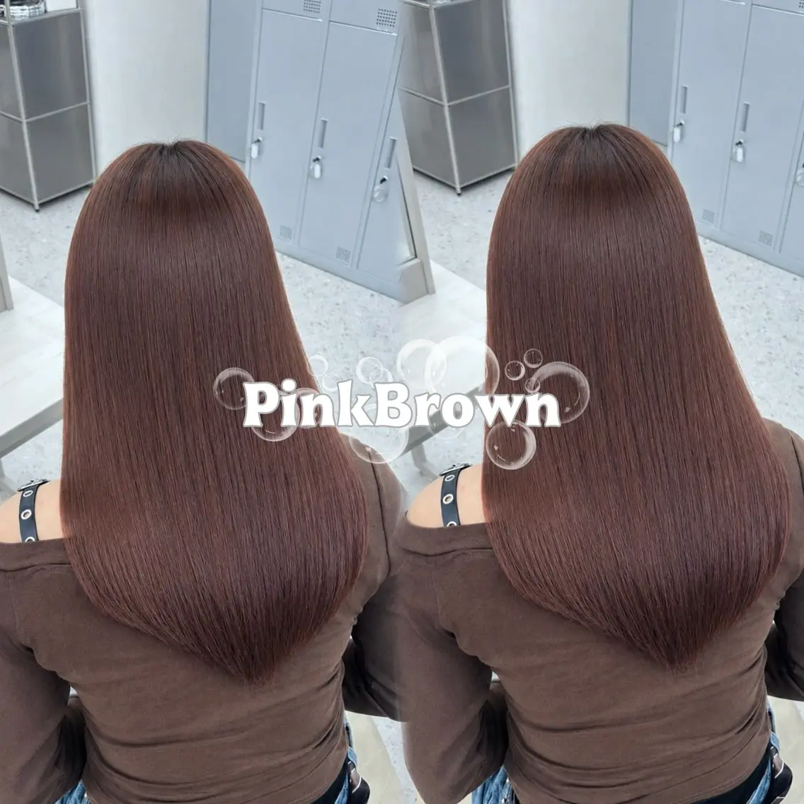 セミロング カラー ブラウンカラー 透明感カラー ピンクカラー ピンクブラウン 卒業式のヘアスタイル ヘアカラー トリートメント haru/COCO /大宮/カラーのヘアスタイル