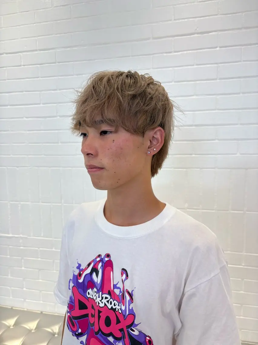 カラー メンズ ヘアカラー 🌟メンズ×ハイト ーン/ Maho🌟のヘアスタイル