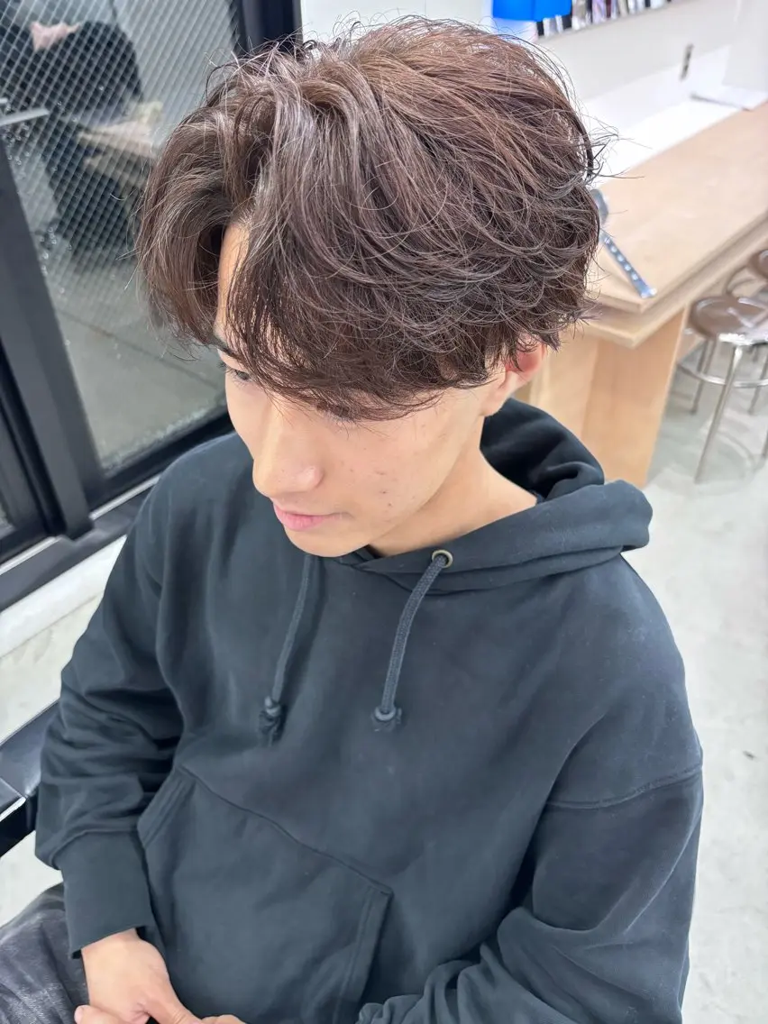 パーマ メンズ カット ヘアカラー パーマ 土岐/メンズ専門 パーマ特化美容師🌀のヘアスタイル