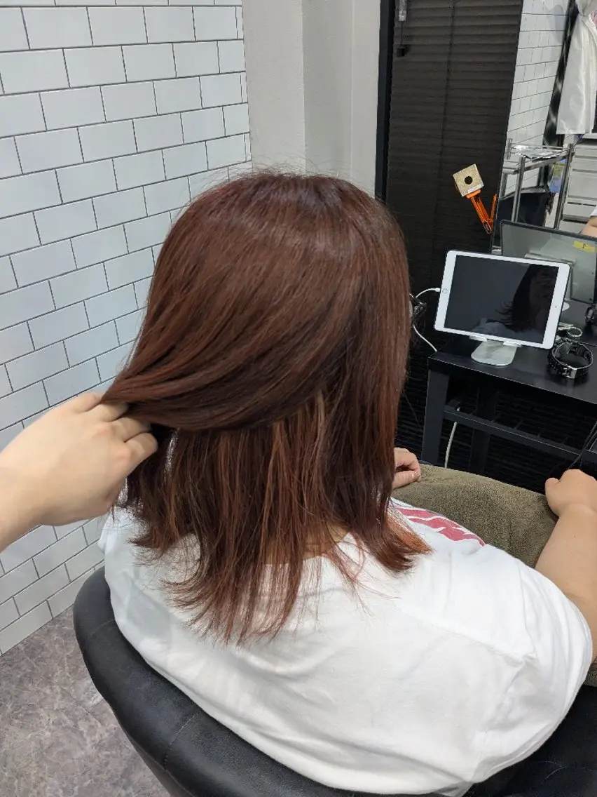 カラー 多田 遥香のヘアスタイル