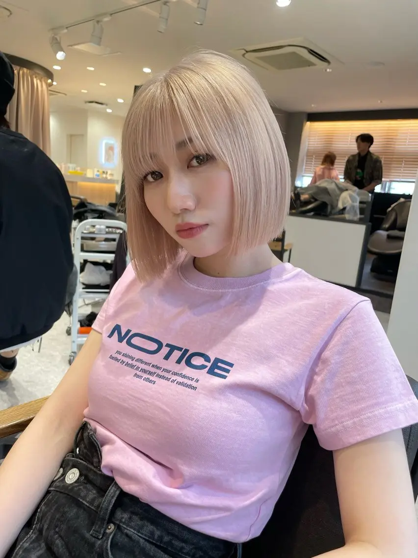 ミディアム カラー Aster 店長 れおんのヘアスタイル