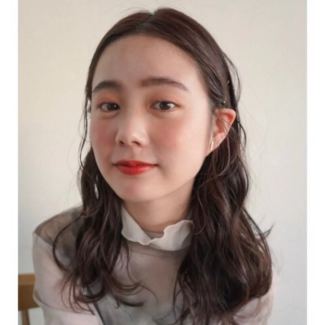 ロング ボブ くせ毛 レイヤーカット ロング 似合わせカット× 顔周りカットるな🌛のヘアスタイル