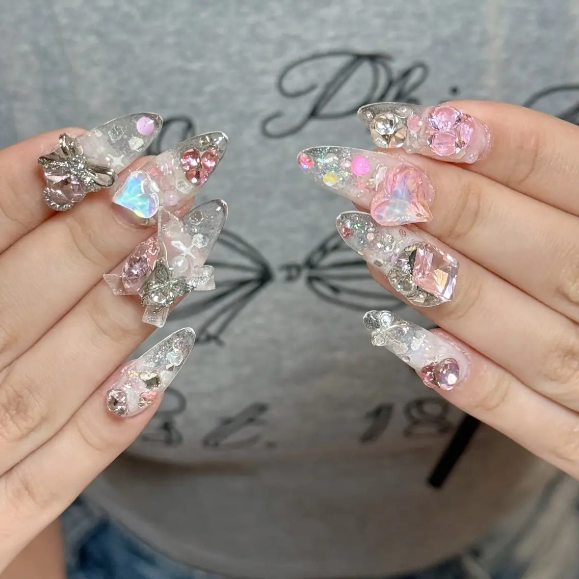 ネイル ハンドネイル 🍄Rina🍄 韓国風ネイルのネイルデザイン