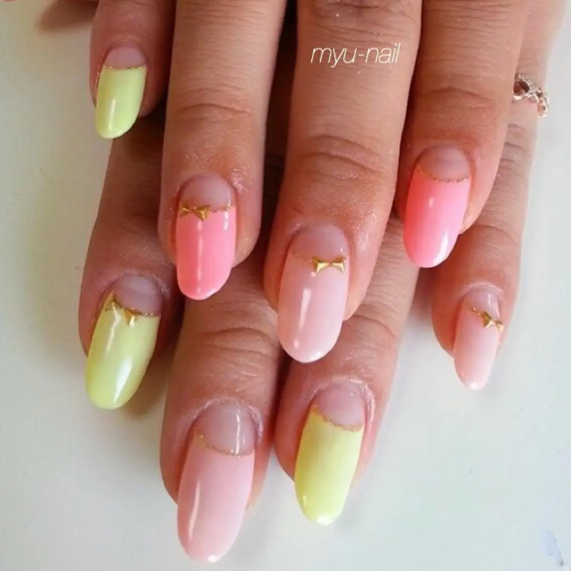 ネイル シンプルネイル ホームサロン myu-nailのネイルデザイン