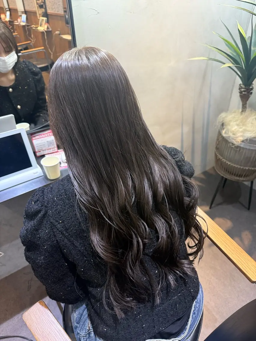 【人気NO.1👑】🫧✂️カット+透明感ツヤカラー&ベースTr🫧の写真