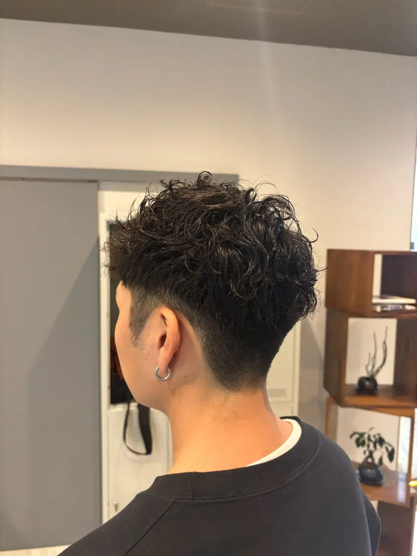 パーマ メンズ メンズパーマ 田中 藍人のヘアスタイル
