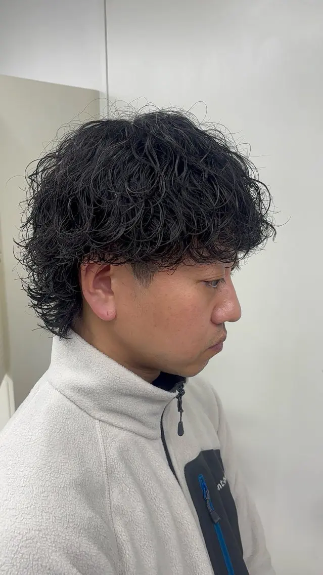 ショート パーマ メンズ カット パーマ 名古屋メンズパーマ /松井生のヘアスタイル
