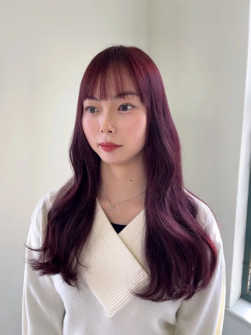 カラー ヤナギウチ エリカのヘアスタイル