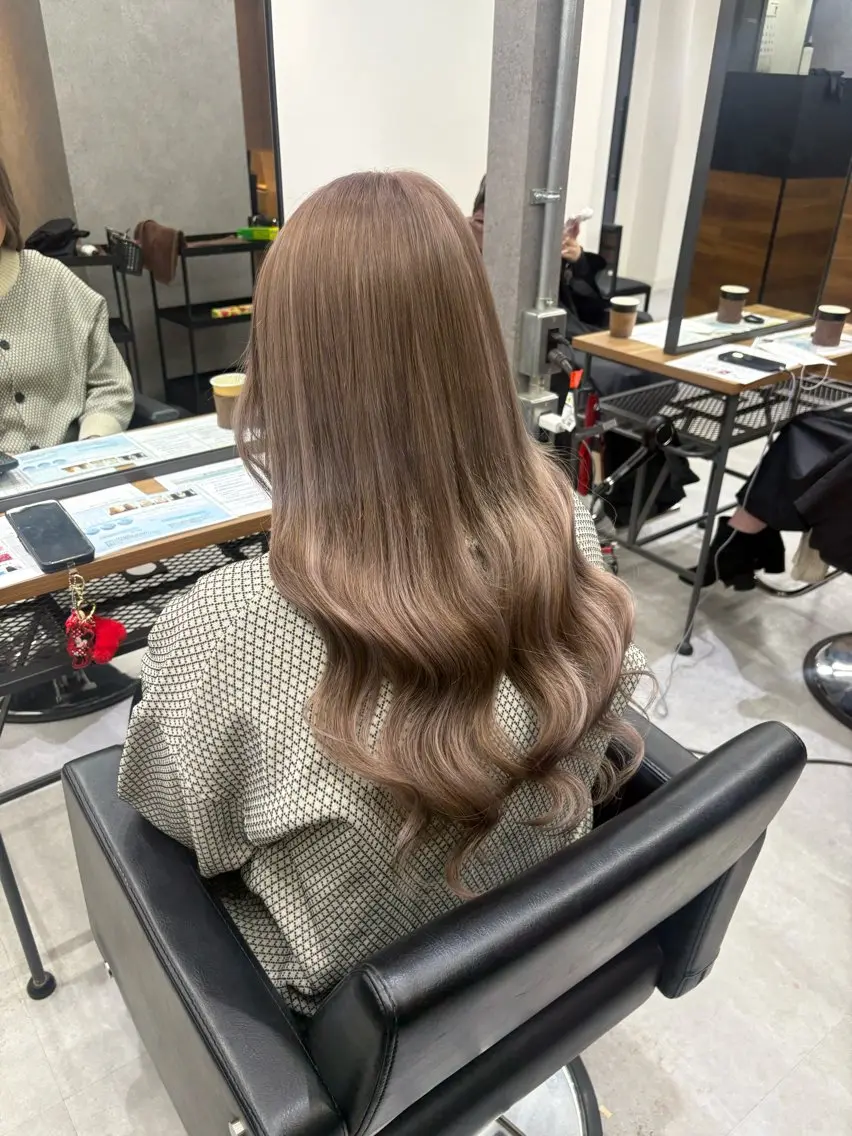 ロング カラー ヘアカラー エクステ ENA💗NEXT /ハイトーンエクステのヘアスタイル