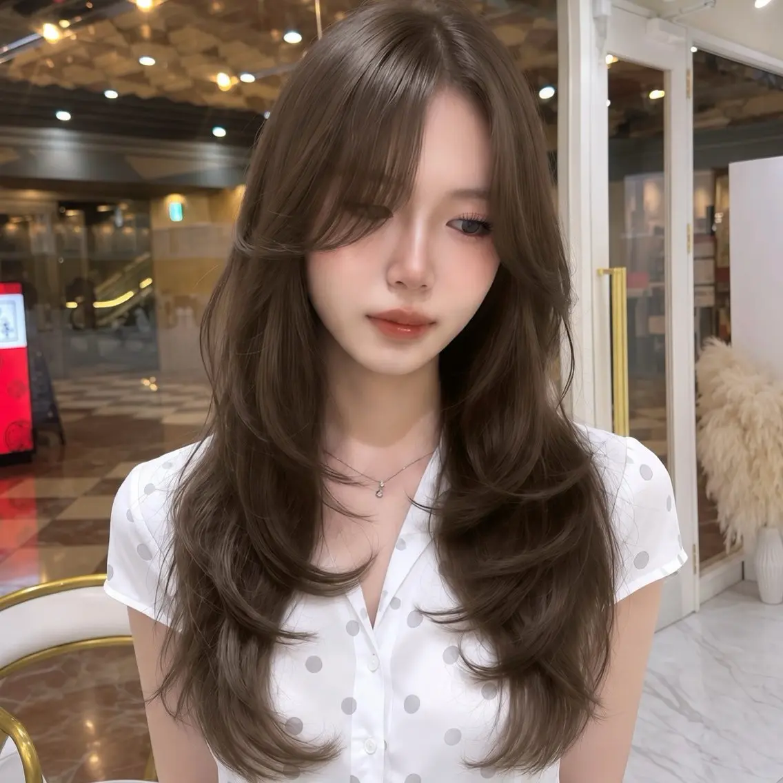 ロング カット ヘアカラー hiyori🎀 トレンドレイヤーのヘアスタイル
