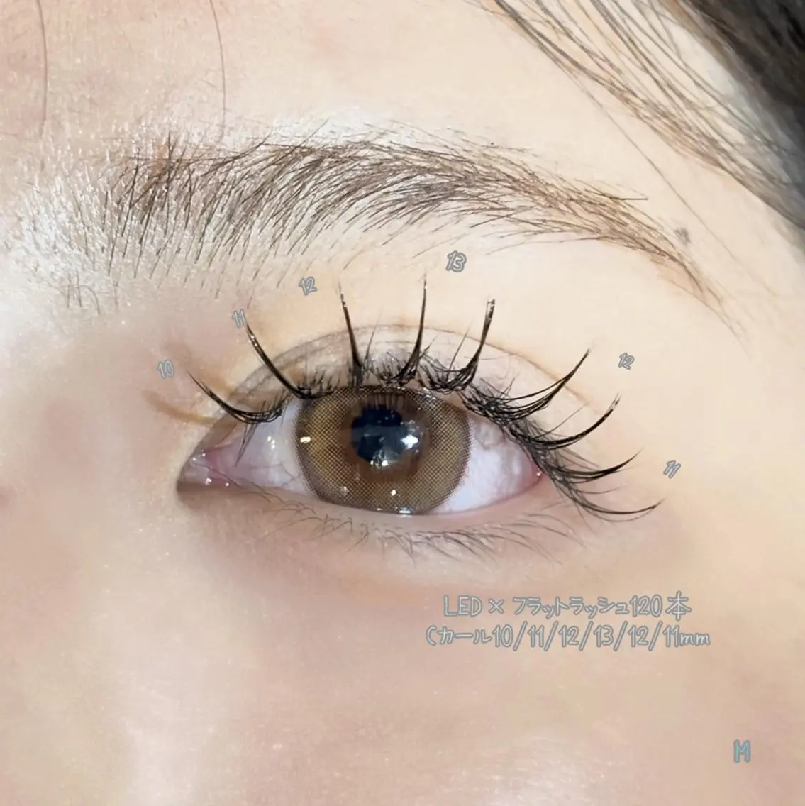 マツエク・マツパ ai__lash__ artistのマツエク・マツパデザイン