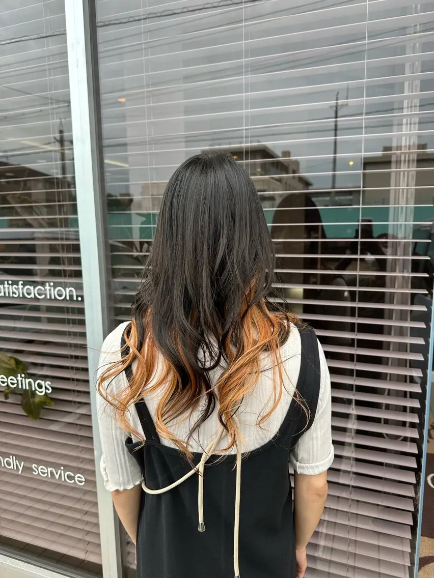 ロング カラー 三浦 悠のヘアスタイル