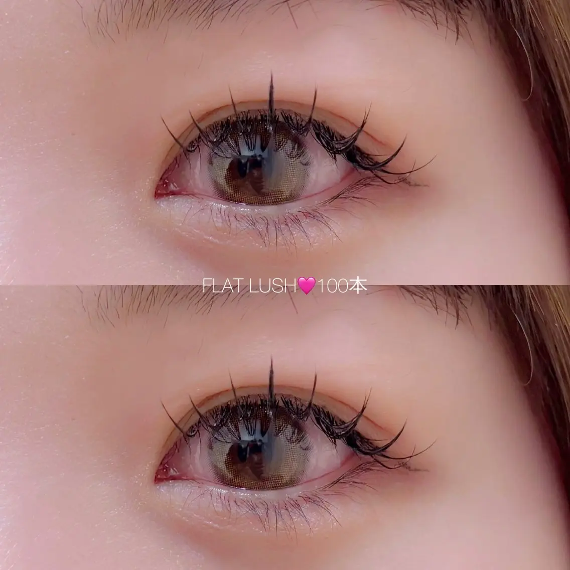 マツエク・マツパ キュート フラットラッシュ CreBiA🎀 ayaのマツエク・マツパデザイン