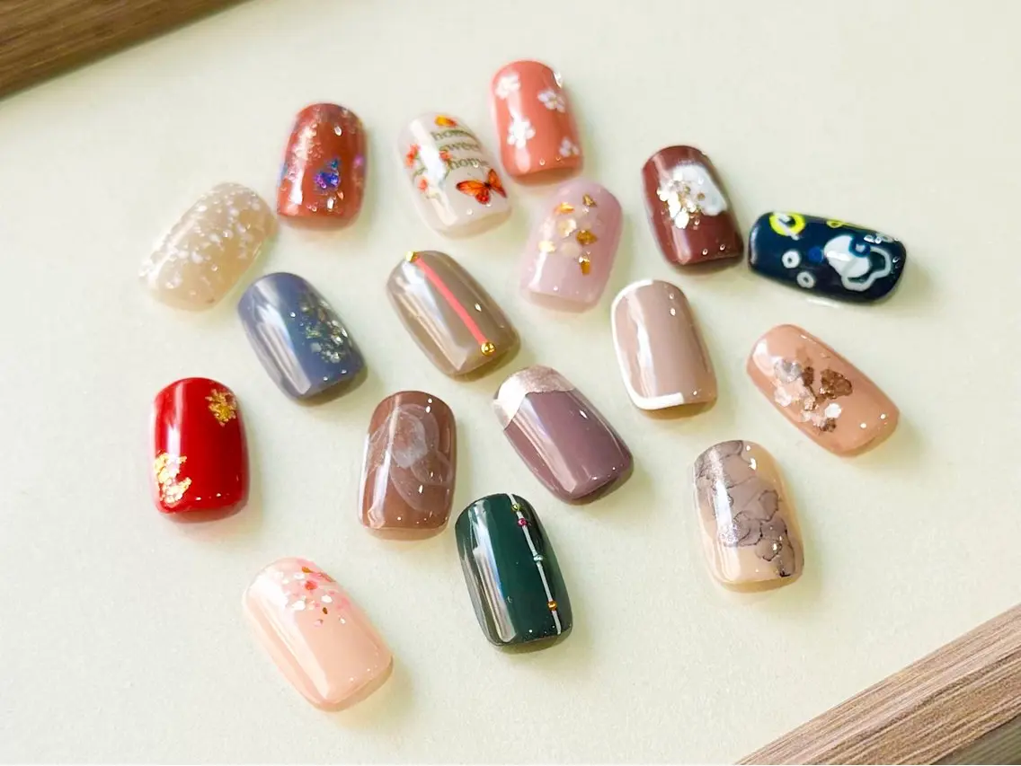 【HAND / オフ込】選べる1本アート+ワンカラーの写真
