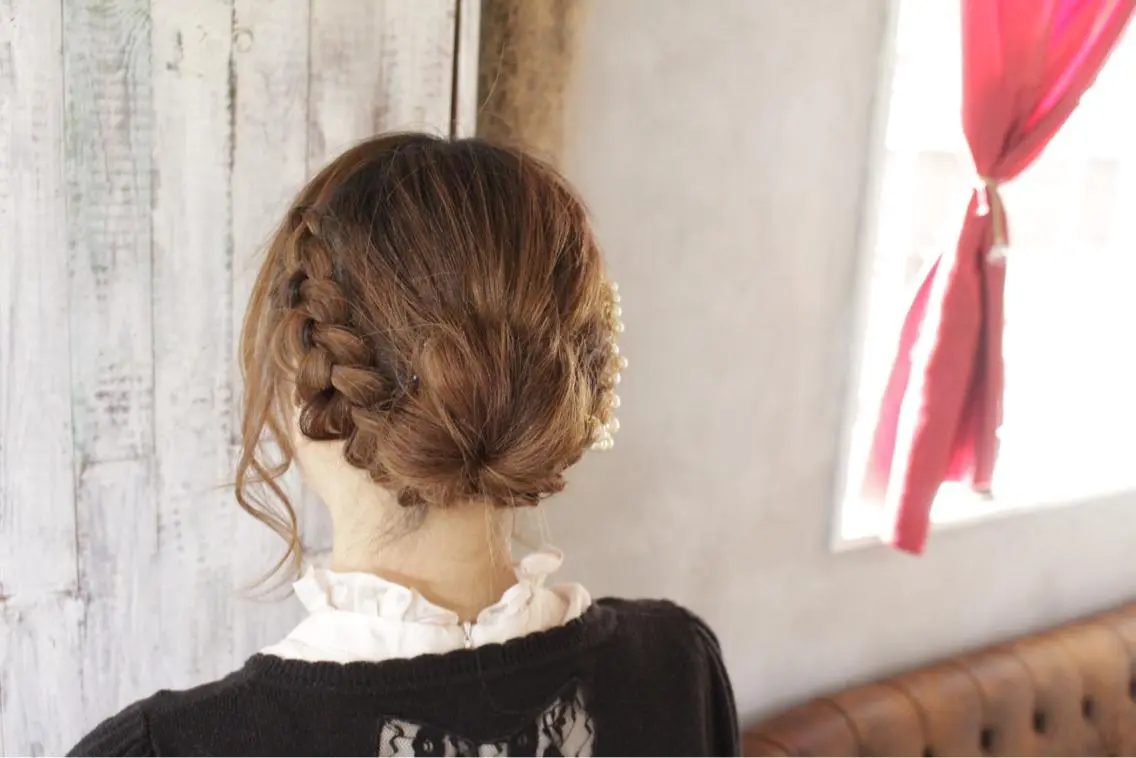 ミディアム ヘアアレンジ 結婚式・ブライダル 松田 由貴のヘアスタイル