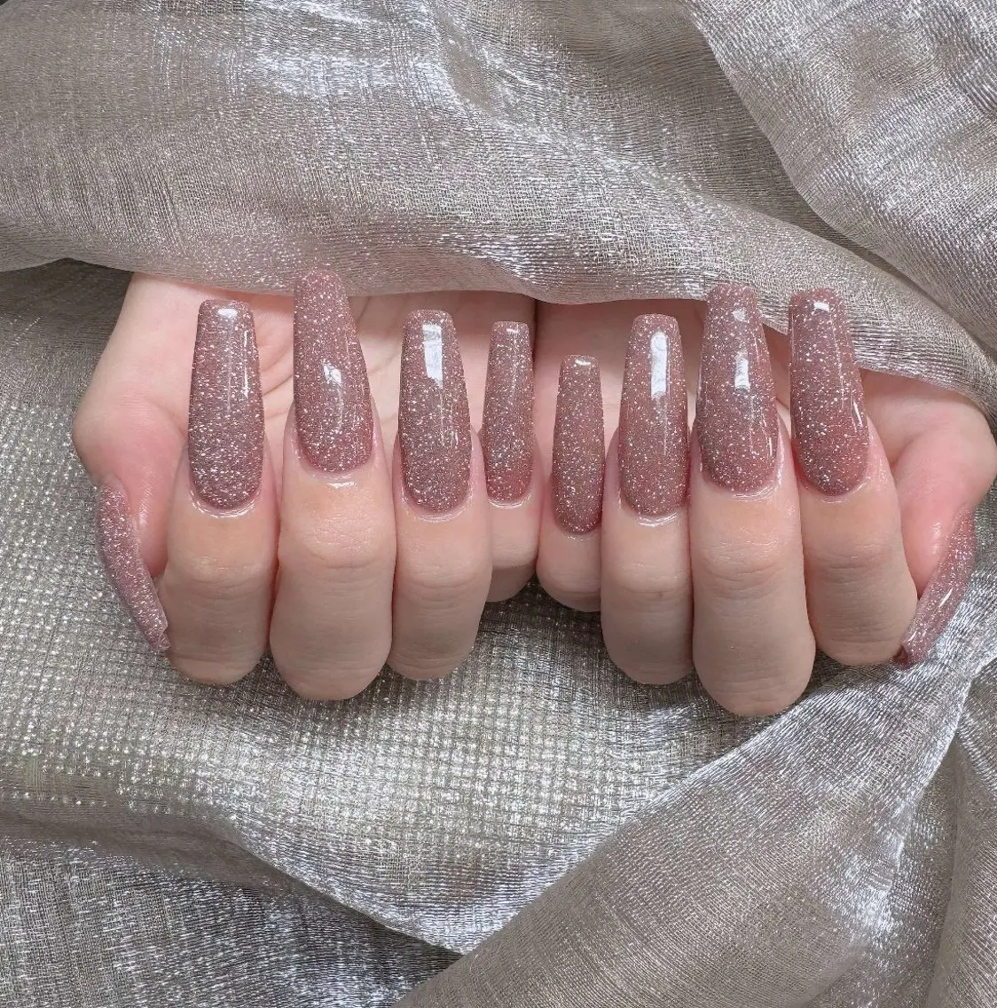 ネイル フレンチネイル ジェルネイル ガラスフレンチ ハロウィン ハート ハンドネイル H.baby Nail Salonのネイルデザイン