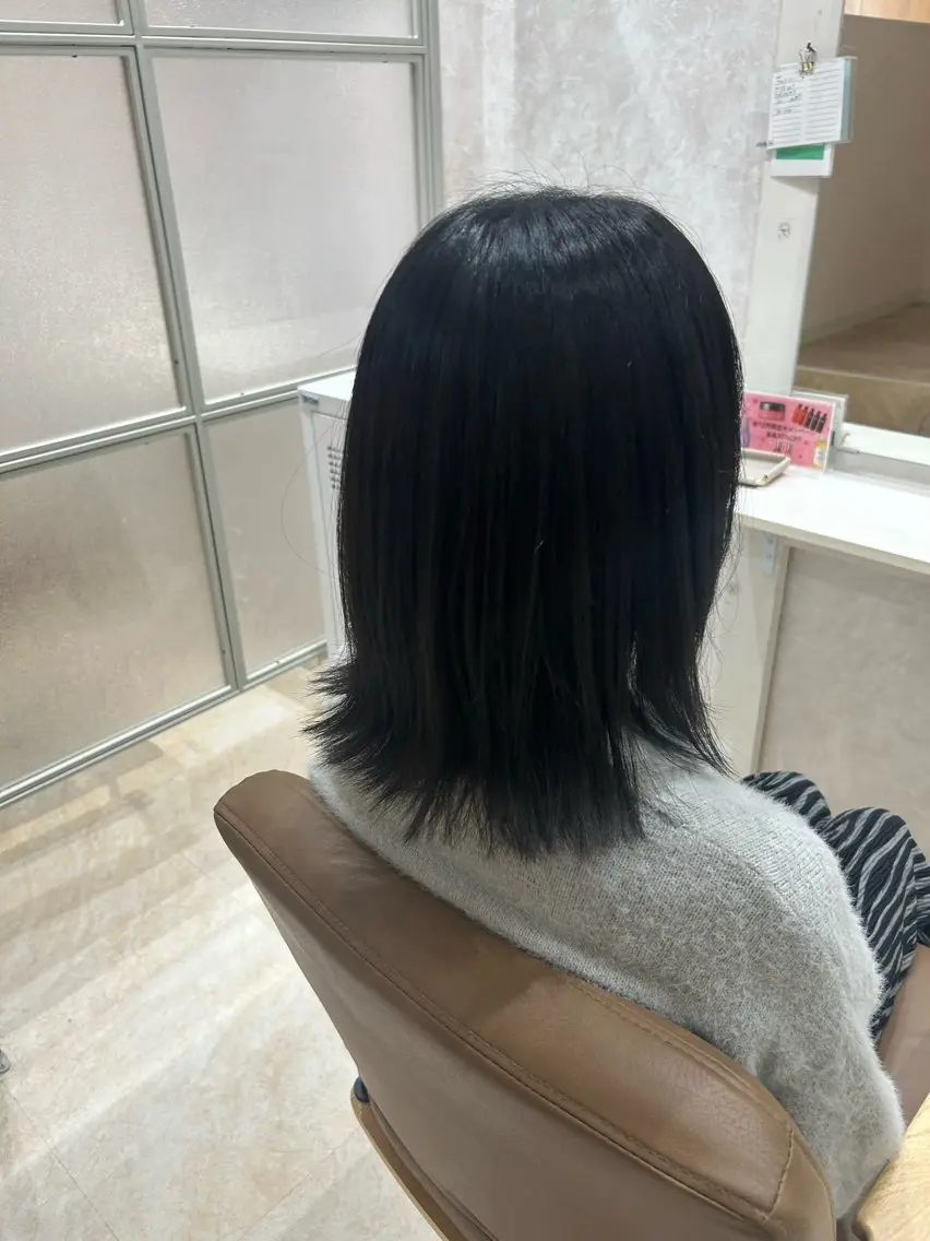 ミディアム カラー カット ヘアカラー トリートメント ヘアセット 💙まこと💙艶 カラー(Rico)のヘアスタイル