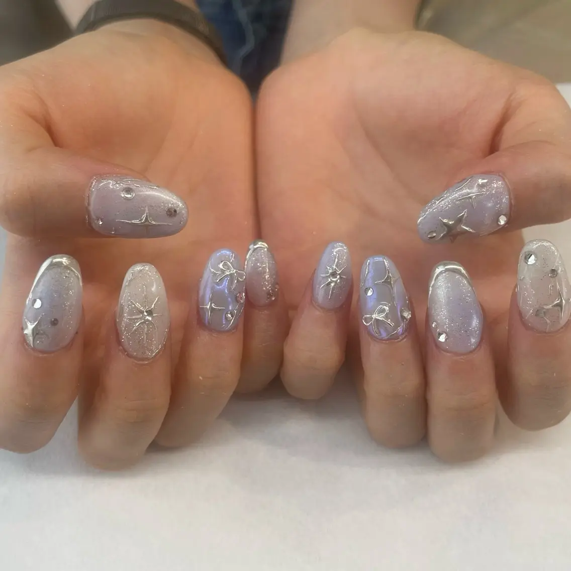ネイル ハンドネイル 💎🐰 saki. m 🐰💎のネイルデザイン
