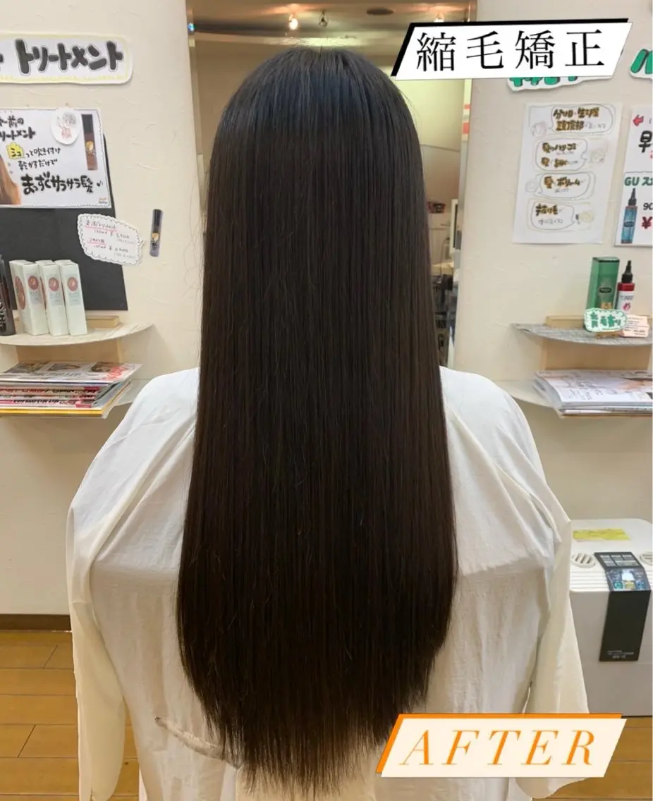 ロング 縮毛矯正 縮毛矯正 縮毛矯正モデル募集中 美容室HATSUのヘアスタイル