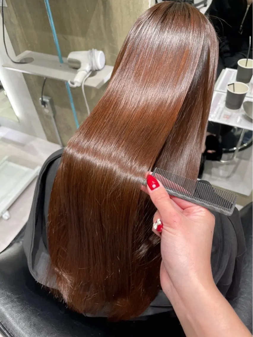 ロング 髪質改善 縮毛矯正 Lino nanaのヘアスタイル