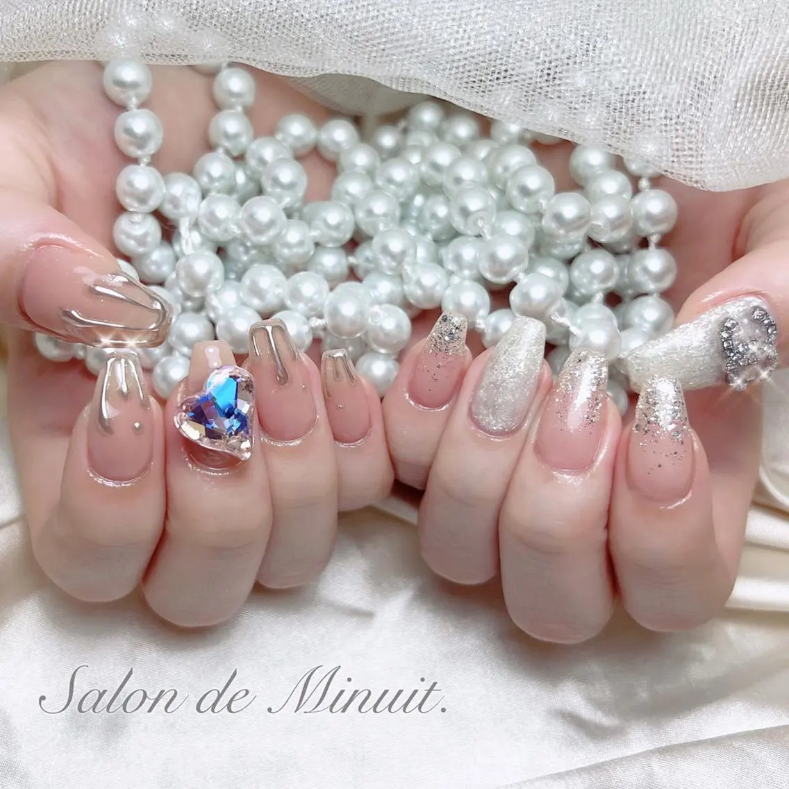 🎀画像持込OK【Hand】持ち込みデザイン150分やり放題9800(時間内でアートし、パーツ何でもok)🎀の写真