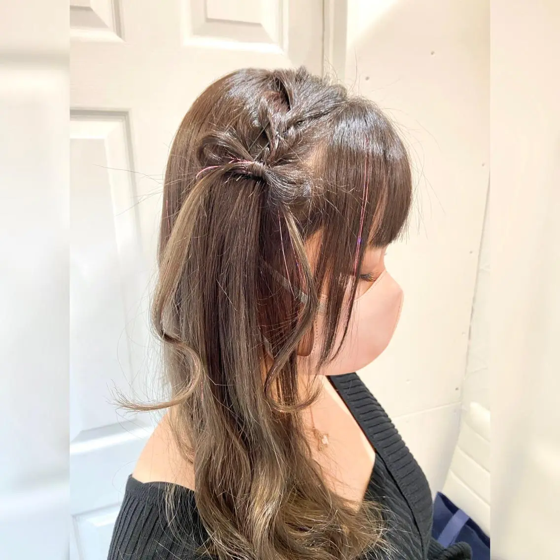 ロング カラー ヘアアレンジ ヘアセット ♥️ルフ🐒 ミレイ♥️のヘアスタイル