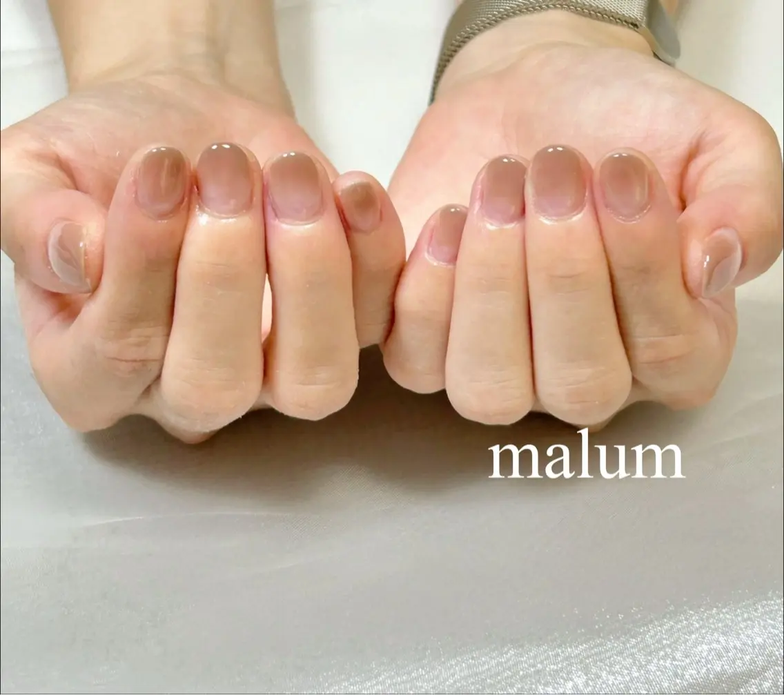ネイル グラデーション ハンドネイル malum nailのネイルデザイン