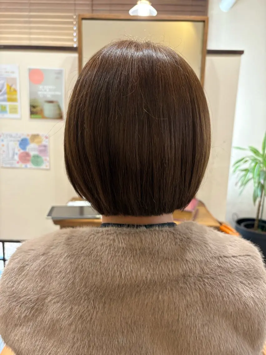 ショート 切りっぱなしボブ ボブ reche AMIのヘアスタイル