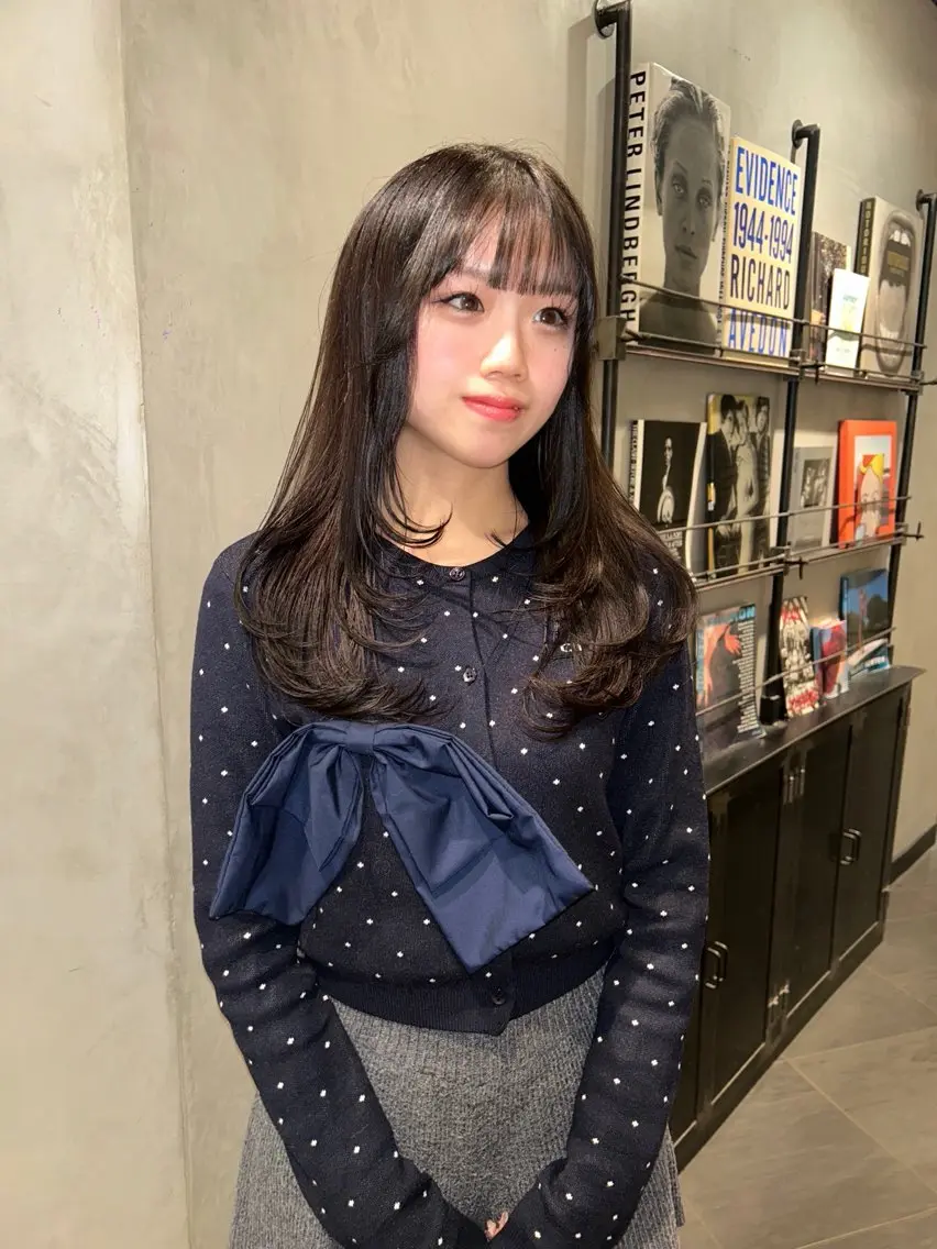 ロング カラー カット ヘアカラー タナカ カナ🫧のヘアスタイル