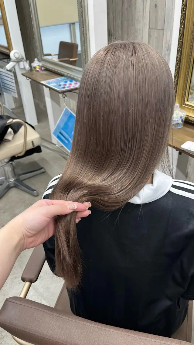 ロング ヘアカラー 中道 晶のヘアスタイル