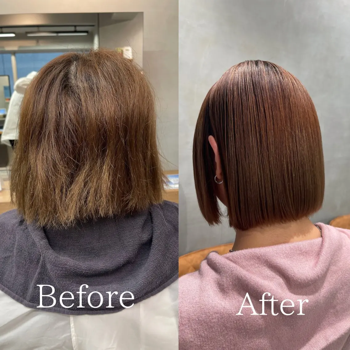 ショート くせ毛 縮毛矯正 縮毛矯正 charm《銀座》 ヘアセット/縮毛矯正のヘアスタイル