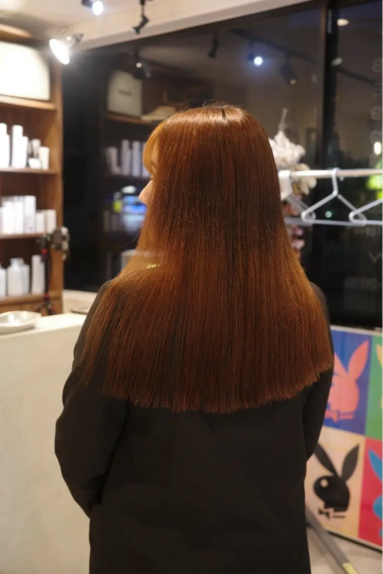 ロング カラー 縮毛矯正 (𝐡)𝐰𝐢𝐦 𝐲𝐮𝐧𝐚のヘアスタイル