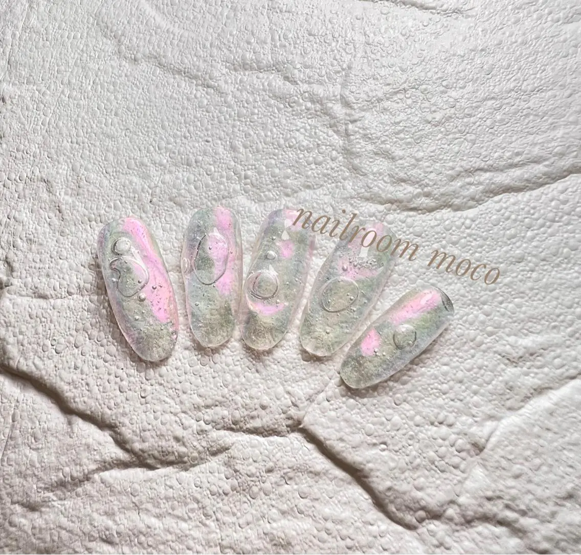 ネイル アートネイル クリアネイル nailroom mocoのネイルデザイン
