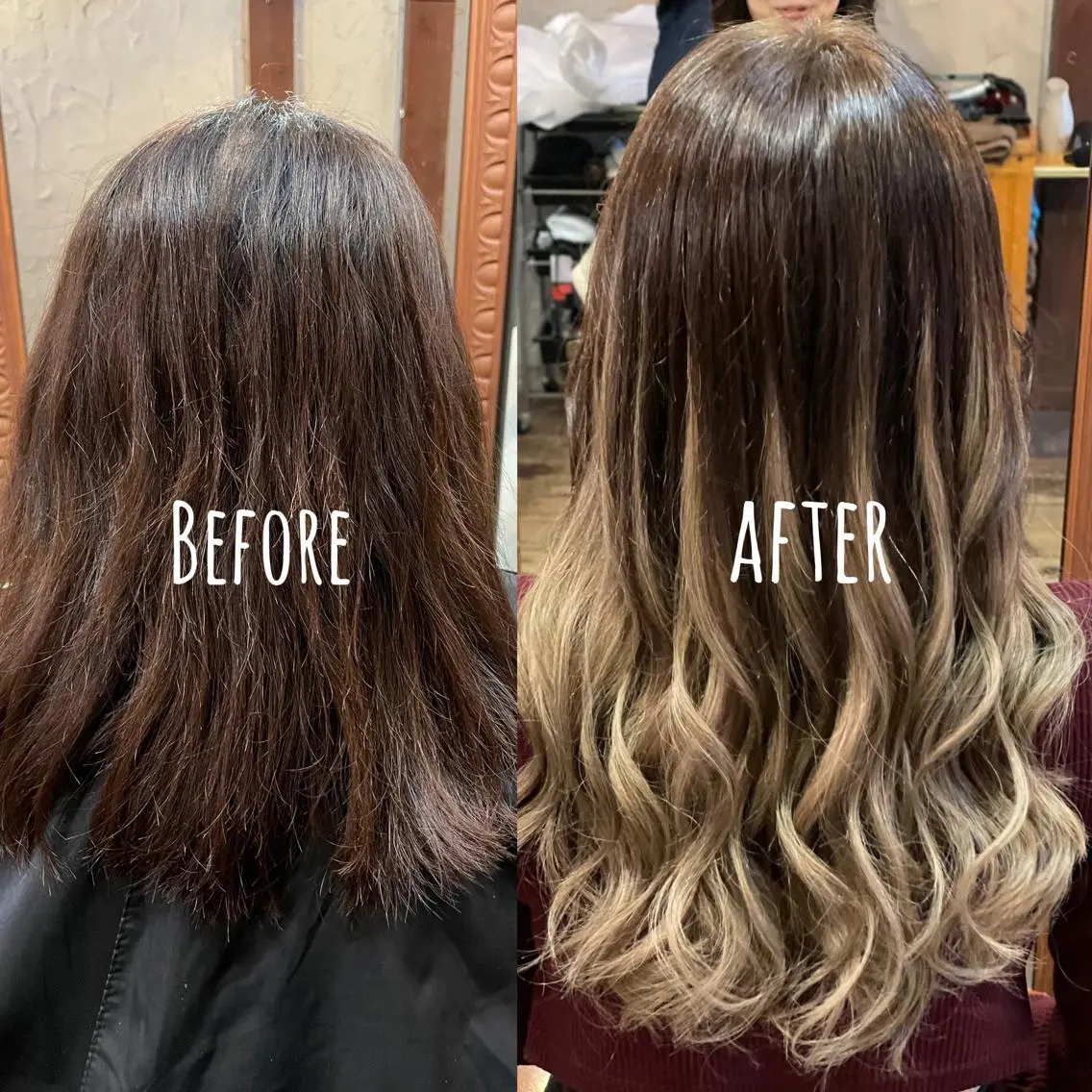 ロング シールエクステ エクステ カット エクステ ❤️MASAKO❤️ 🌸🩷エクステ🩷のヘアスタイル