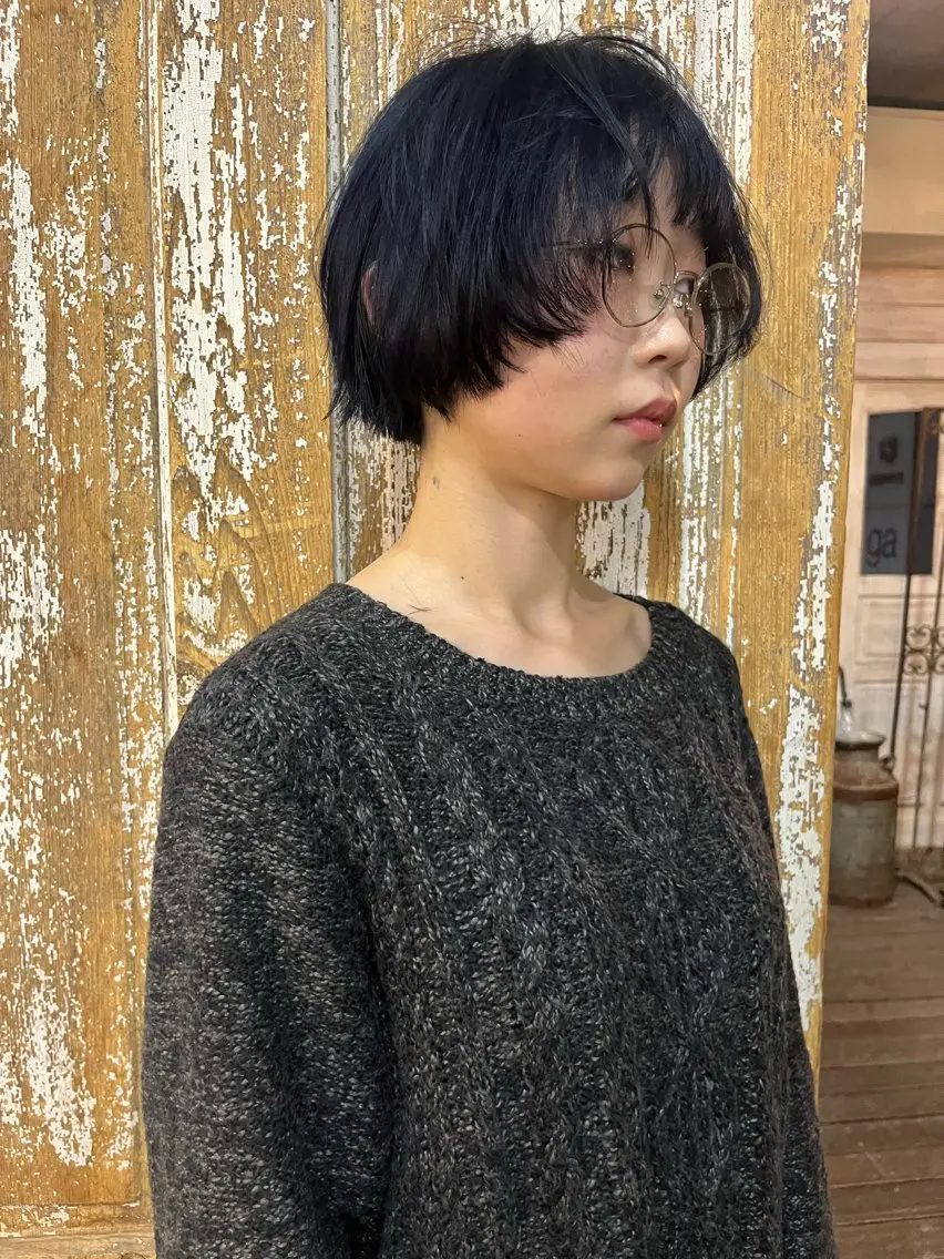 ショート カラー ヘアカラー トリートメント ハイトーン/顔まわり レイヤー/YUKAのヘアスタイル