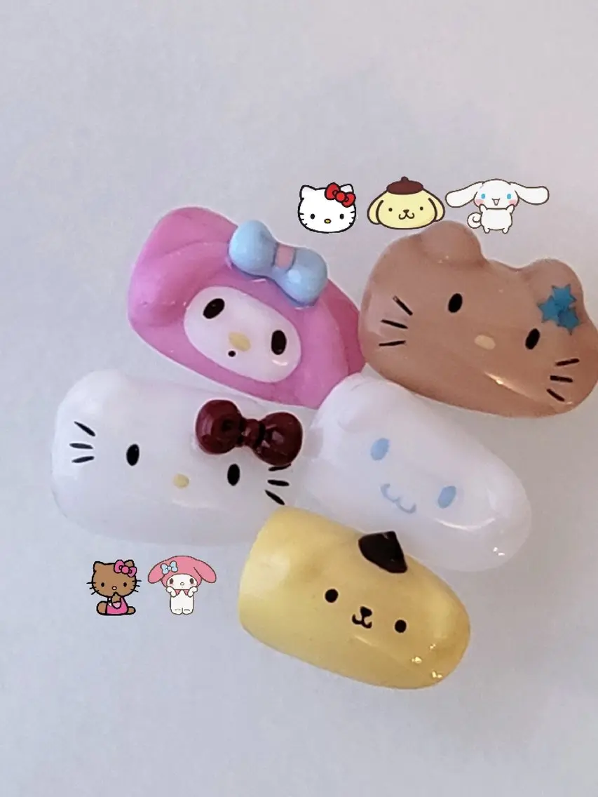 ネイル ハンドネイル 3dパーツ/流行り 👧shushu❤️のネイルデザイン