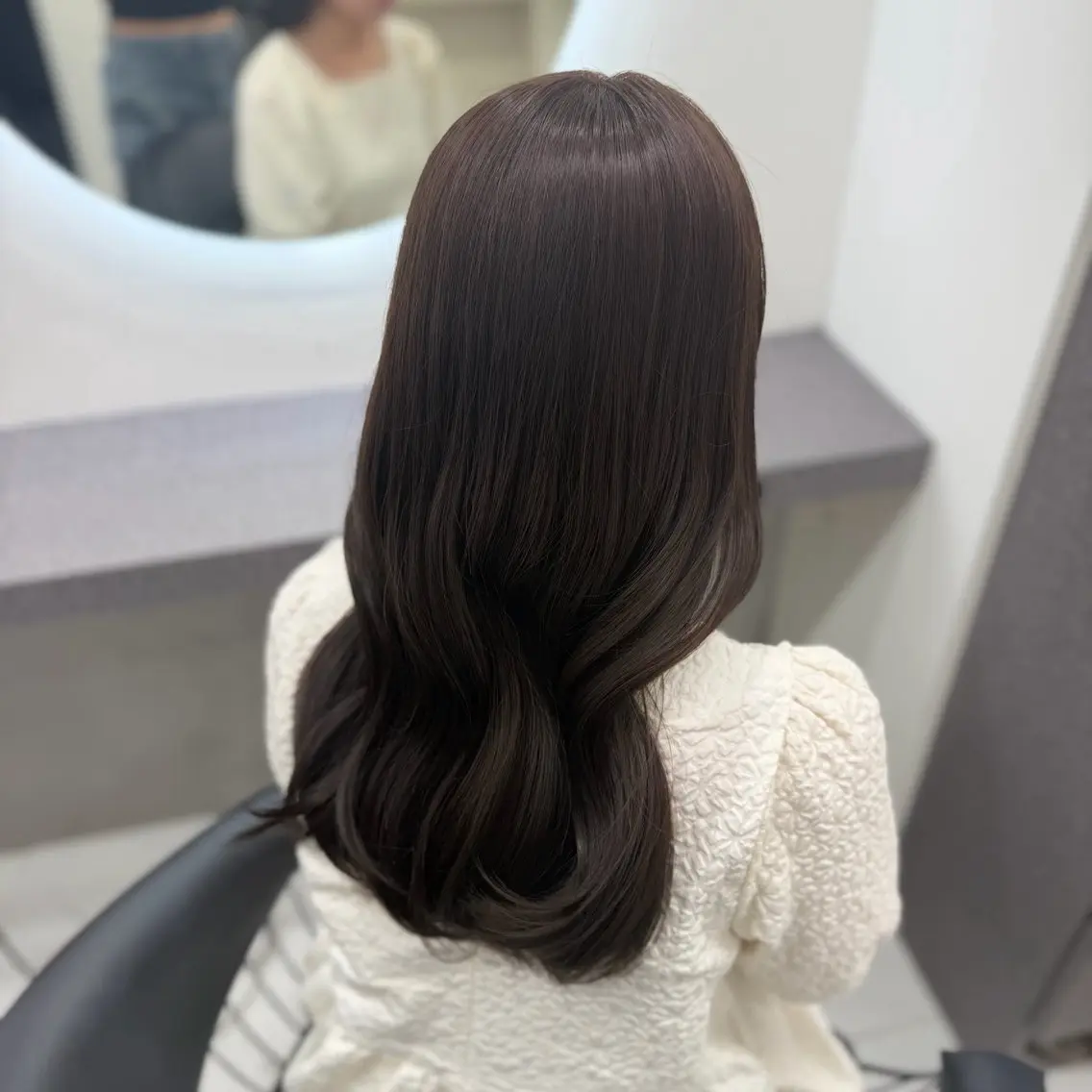 ミディアム カット ヘアカラー トリートメント hina/艶カラー/ 縮毛矯正/梅田のヘアスタイル