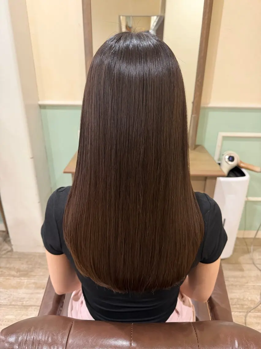 ロング カラー 髪質改善 レイヤーカット ロング カット ヘアカラー トリートメント 新越谷noble店長 松本拓也▶◀*.のヘアスタイル