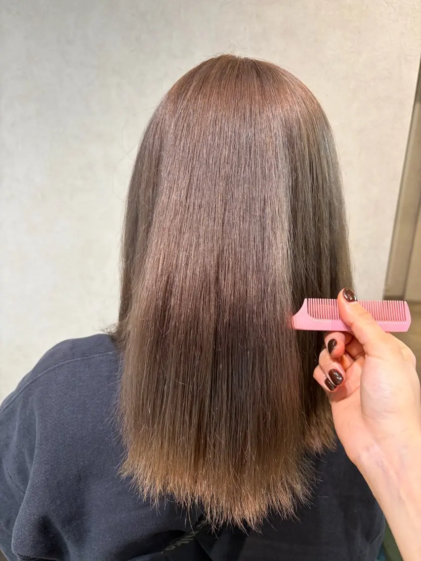 ミディアム カラー 透明感カラー🫧🎀 まりなのヘアスタイル