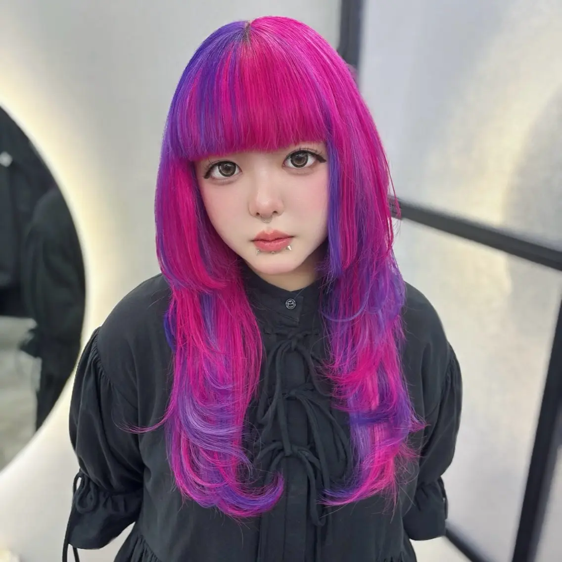 ロング カラー ヘアカラー Ren. 🦋デザインカラーのヘアスタイル