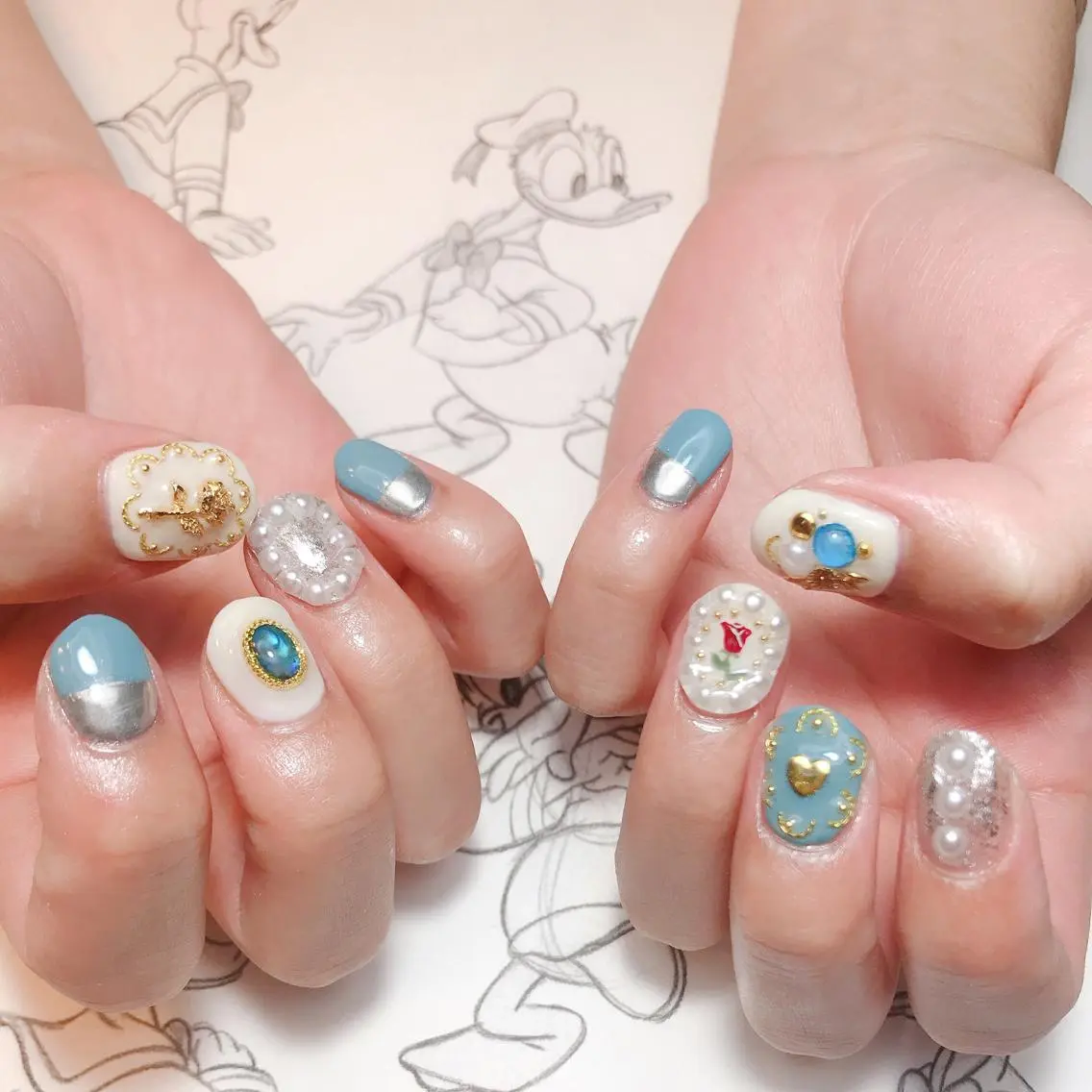 ネイル フラワーネイル owlnail /持込みデザイン専門のネイルデザイン