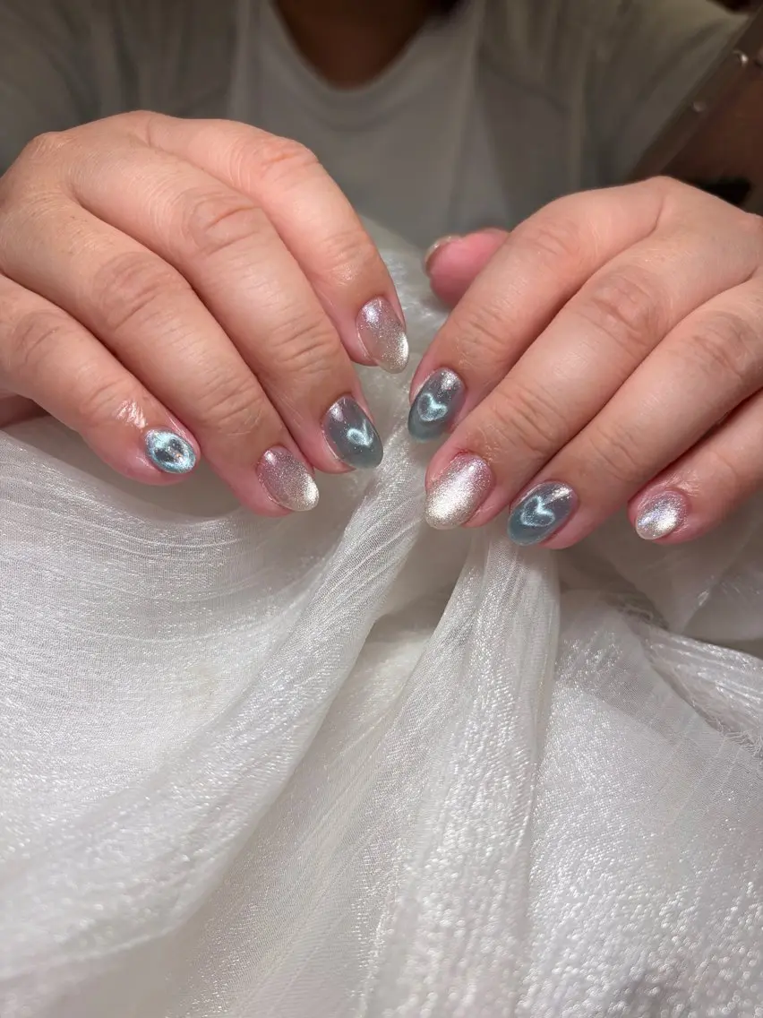 ネイル ハンドネイル ユリ🎀長さだし/ パラジェル/持ち込みのネイルデザイン