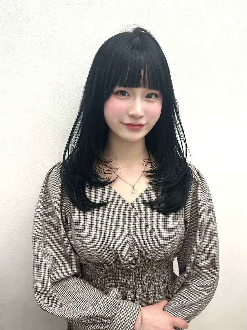 セミロング カラー ヘアアレンジ カット ヘアカラー 大人っぽ中韓レディ ヘア🤍MAOのヘアスタイル