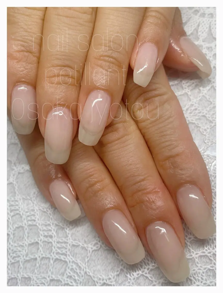 ネイル ピンク ショートネイル シンプルネイル nail salon petillantのネイルデザイン