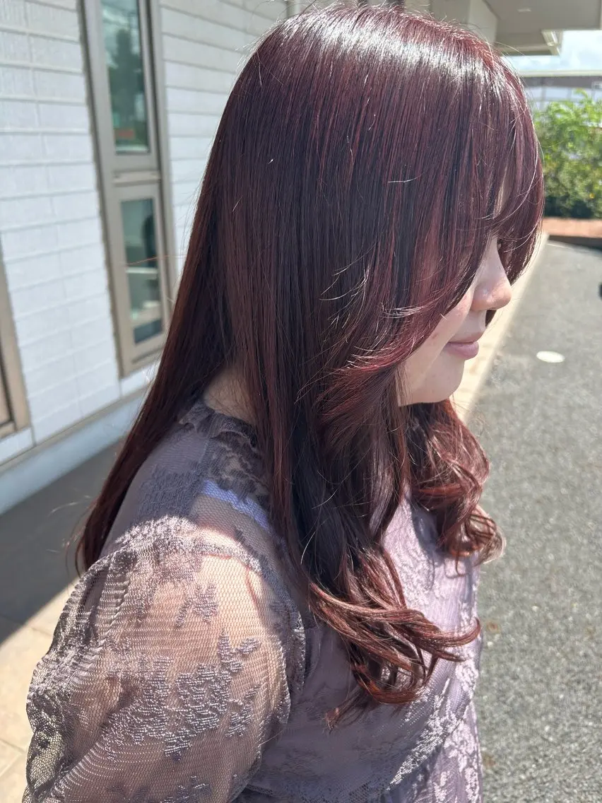セミロング カラー カット ヘアカラー トリートメント Erina /髪質改善/艶髪🩵のヘアスタイル