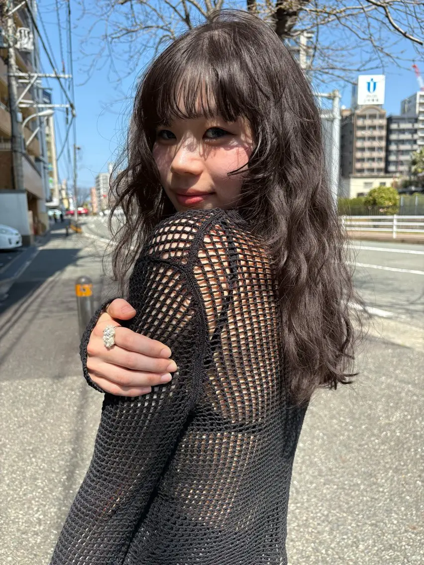 ロング パーマ カット パーマ qpula クプラのヘアスタイル