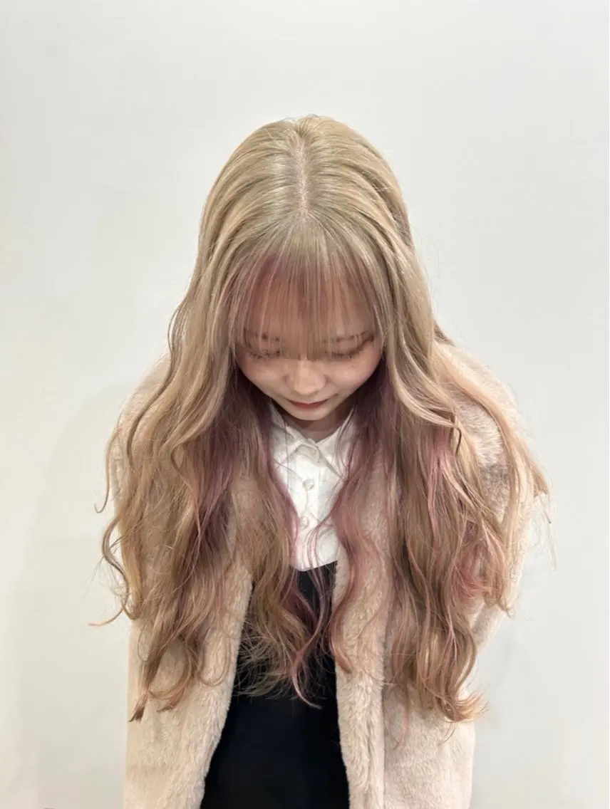 ロング ヘアカラー hair&eye🎀 /momoKaのヘアスタイル
