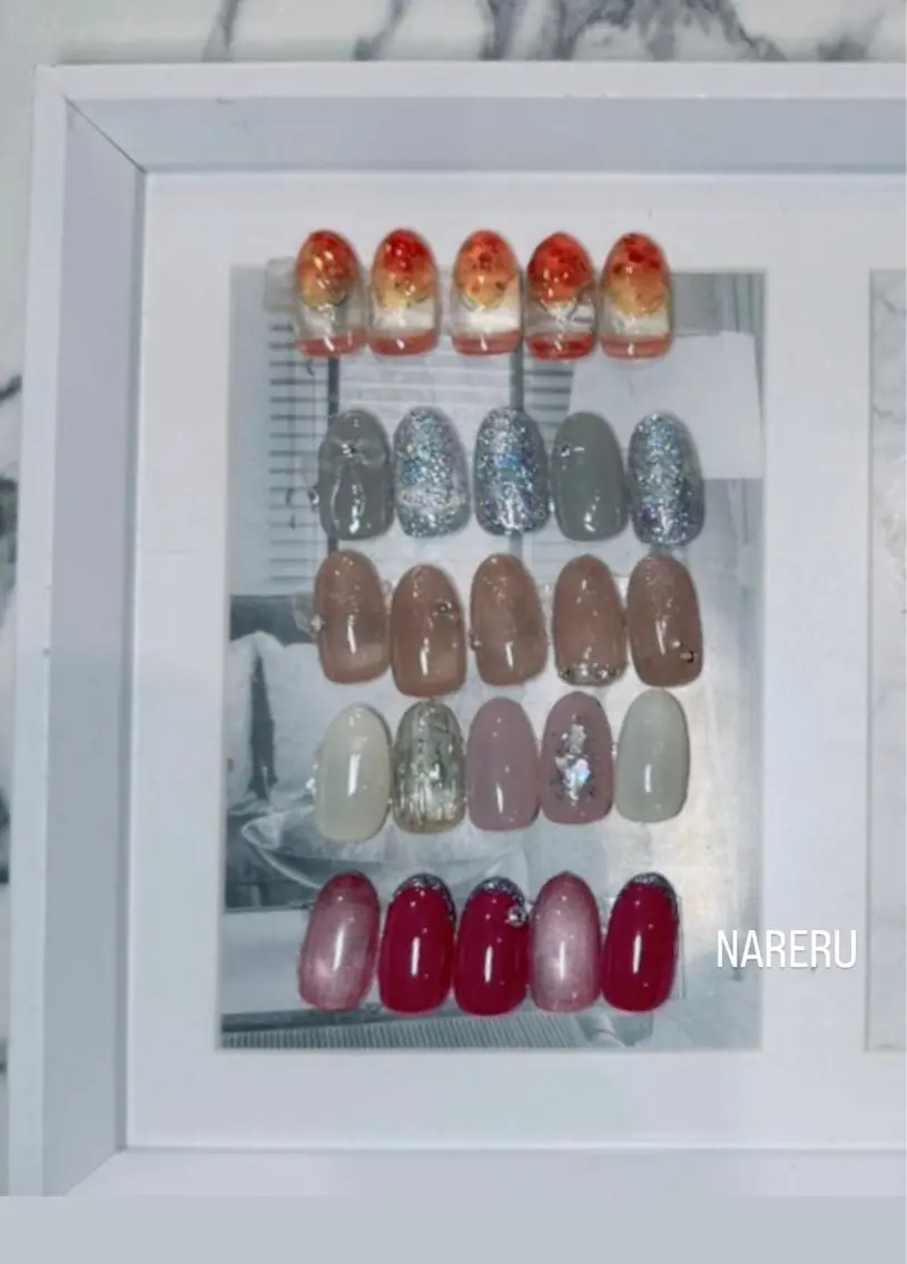 ネイル ニュアンスネイル NARERU rycomのマツエク・マツパデザイン